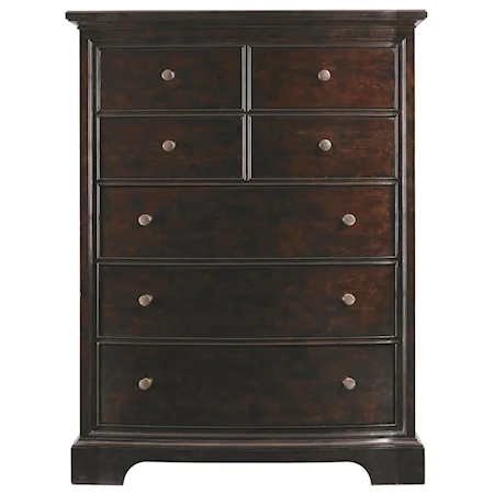 Seven Drawer Chest with Wood Veneer